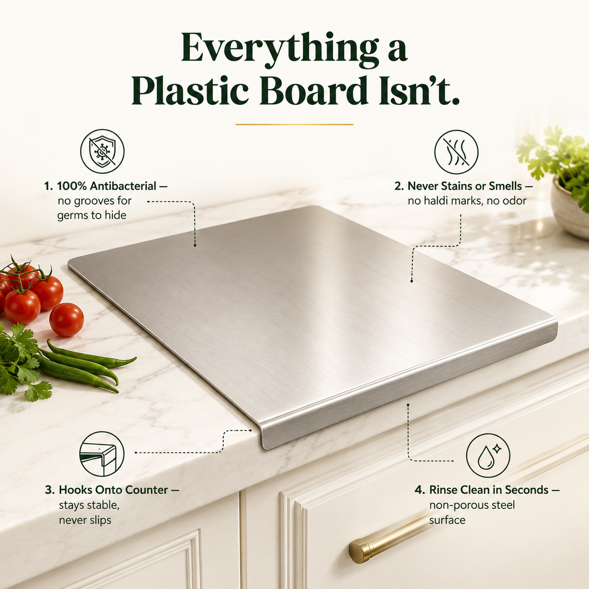 Stainless Steel Chopping Board